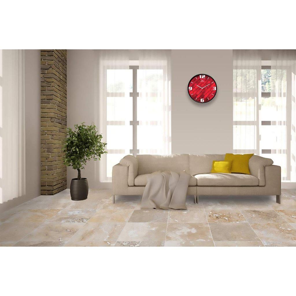 Дизайнерские аналоговые круглые настенные часы со стеклом для дома/кухни/гостиной/спальни/офиса