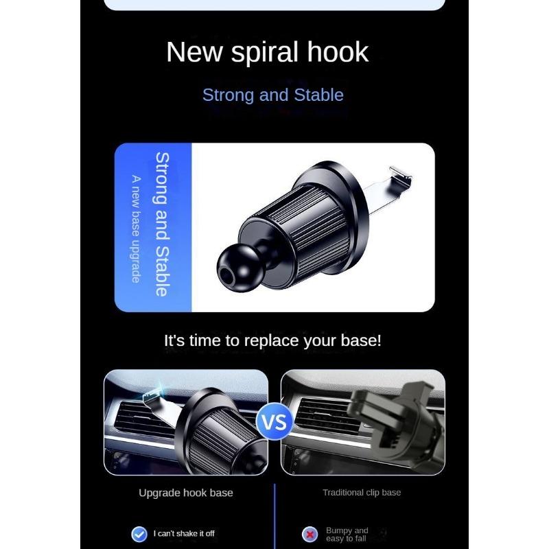 Автомобильный держатель для телефона, салонный воздухозаборник, навигационный кронштейн, автомобильный держатель для телефона, треугольный датчик силы тяжести, подставка для мобильного телефона (Тип крючка/Тип пасты)