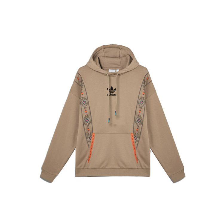 Adidas Оригинальная повседневная спортивная толстовка в полоску с трилистником, пуловер, мужская толстовка цвета хаки GV0915