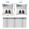 Penguins Couple In Love Pillowcase Polyester Linen Velvet Creative Zip Decor Pillow Case Sofa Cushion Case