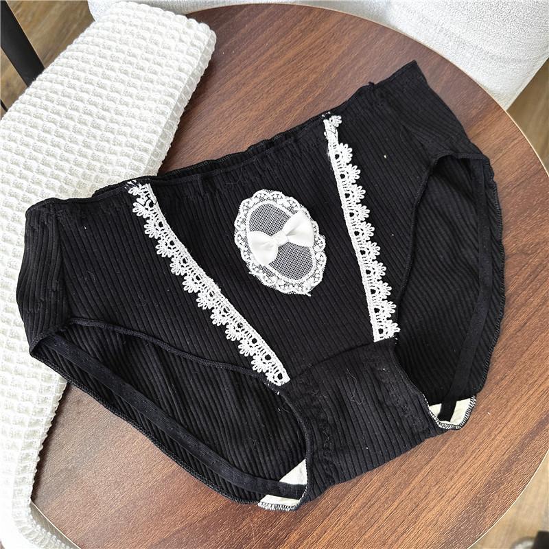 Женское нижнее белье в придворном стиле, кружевные трусы принцессы с краями на талии, милые женские трусики на ягодицах