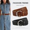 Women'S Ethnic Style Woven Wide Belt Dress Accessories Retro Belt Women