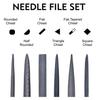 Deburring Tool Kit with 6Pcs Needle Files 6-1/2" Chamfer Tool for Resin Metal Plastic Tube Hole 3D Art with Extra 10 HSS Blades
