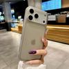 Роскошный полупрозрачный матовый тонкий чехол для телефона для iPhone 17 16 15 14 13 Pro Max Ударопрочный Бронированный Матовый Ультратонкий Защитный Чехол