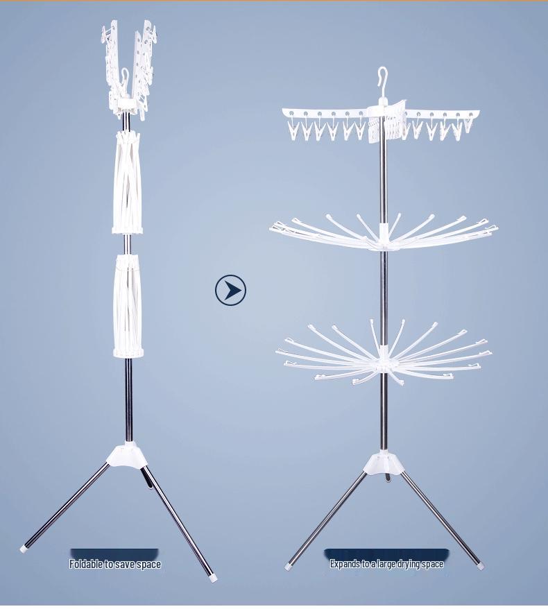 Складная сушилка для детской одежды и полотенец из нержавеющей стали для спальни