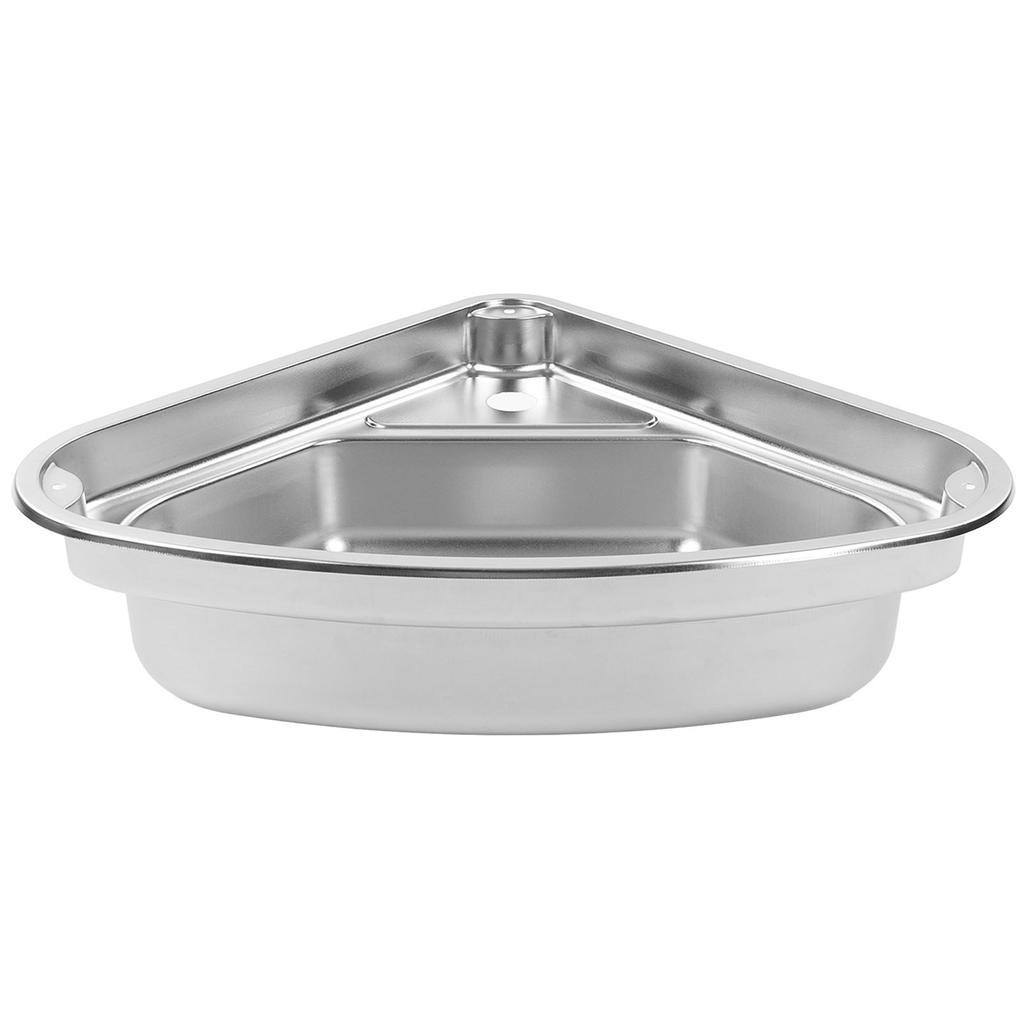 Треугольная кухонная мойка с 40-мм сливным отверстием, нержавеющая сталь 304, гладкая поверхность, легко чистится для автодома