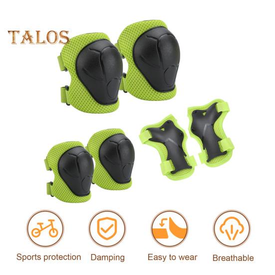 6 шт./компл. детский защитный комплект для катания на коньках с наколенником, локтем, защитой запястья, защитой для роликовых коньков, скейтборда, самоката, велосипеда, защитным снаряжением для езды на велосипеде