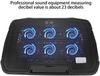 NUOXI H9 6-Fan Laptop Cooling Pad with 2 USB Ports & Speed Controller for 12-16 Inch Laptops