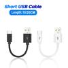 Кабель Micro USB Type C 10/20 см короткий для быстрой зарядки для телефона Samsung Xiaomi Android, кабель для синхронизации данных, USB-адаптер, провод