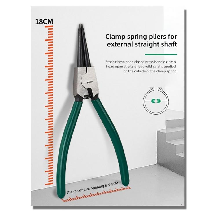 Эргономичные плоскогубцы для стопорных колец из углеродистой стали, точные, с прямыми и изогнутыми наконечниками, 4 шт.