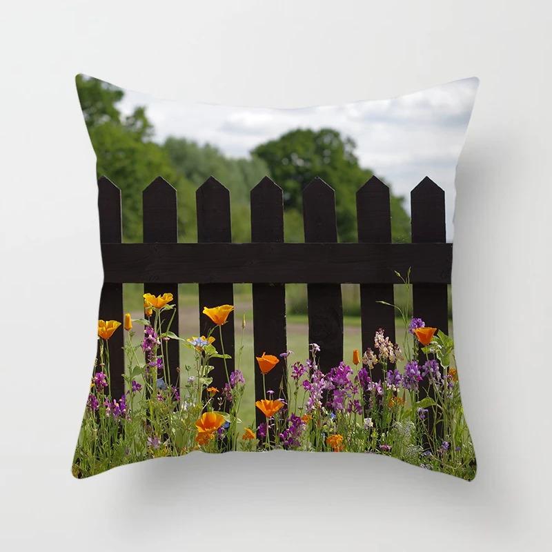 Офис Гостиная Дом Наволочка Автомобиль Украшения Красивый Цветочный Принт Наволочка