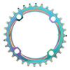 104BCD Mountain Bike Positive & Negative Tooth Disc Chain Wheel Chainring Colorful Plating Color(32T )