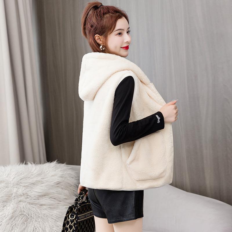 Women's Sleeveless Plus Size Vest Loose Casual Vests Loose Thickened Vest