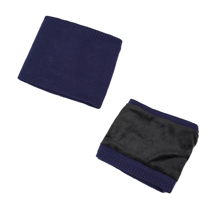 Two-Piece Hat Scarf Set Autumn Winter Windproof Warm Neck Knitted Cap for Men Outdoor Riding Windproof Ear Protection Neck Wool Cap with Scarf