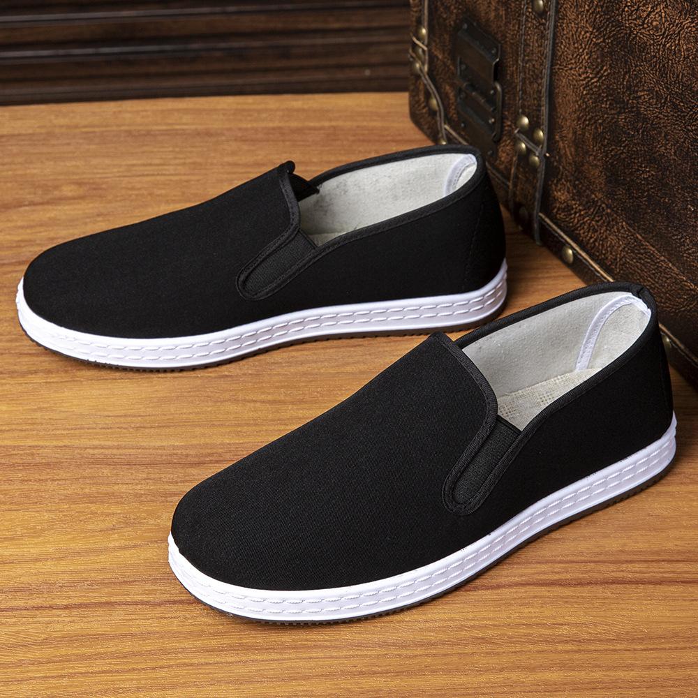 2025 новая мужская обувь тканевая обувь на плоской подошве удобная обувь дышащая простая мужская обувь
