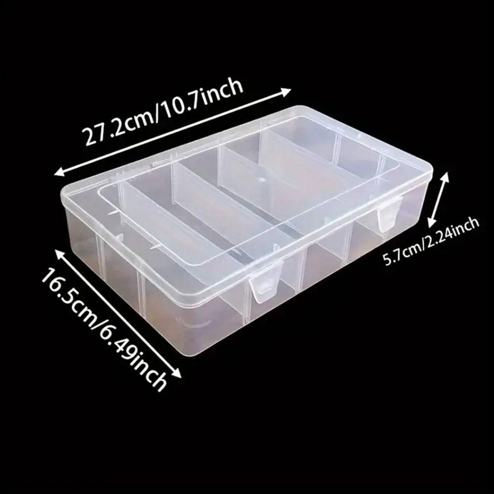 Secure Latch Tool Storage Box Transparent Accessory Organizer Hardware Accessories
