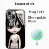 Милая кукла Blythe Модный дизайн узора Чехол для телефона Для iPhone 17 16 15 14 13 12 Plus Pro Max Высококачественный Роскошный Magsafe Овчина