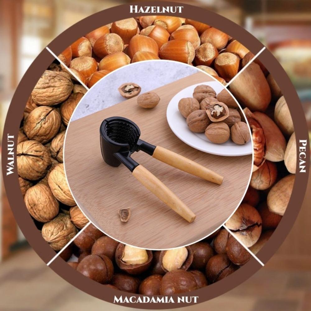 Manual Heavy Duty Nutcracker Spring Design Walnut Tong Multi-functional Nut Peeler  Living Room