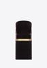Wittchen Men's Leather Business Card Case With Black Badge, Black Natural Leather