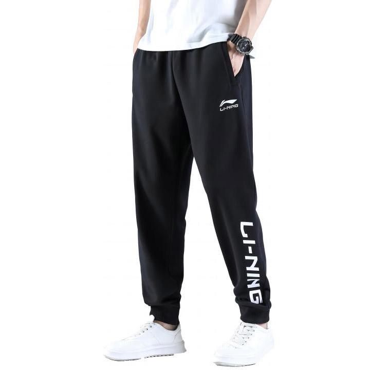 Мужские вязаные спортивные штаны Li Ning Черные YKLT253-1