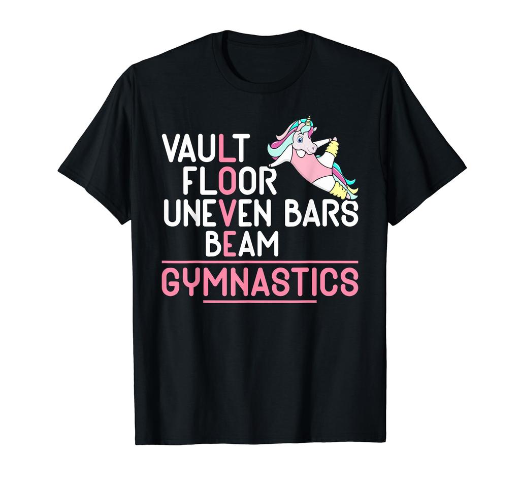 Vault Floor Uneven Bar Beam Gymnastics Gymnastics Girls T-Shirt
