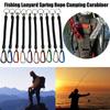 Camping Camping Carabiner Spring Elastic Rope Anti-lost Phone Keychain Portable Fishing Lanyards