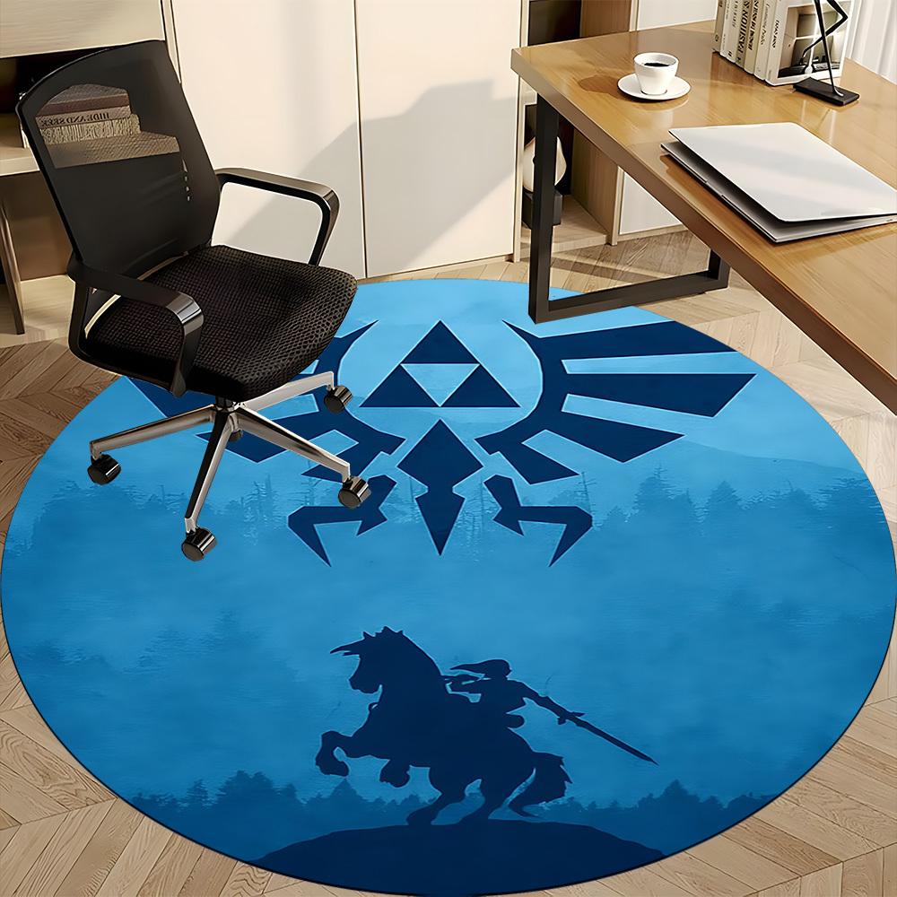 1 шт. Круглый ковер Legend Zelda для офиса, спальни, гостиной, домашний декор, декор комнаты, Offic a1016220