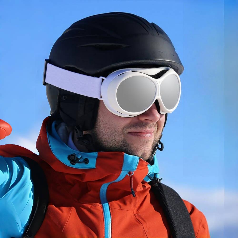 Latest adult double-layer anti-fog colorful round frame ski goggles outdoor sports snow wind and eye protection mountaineering snow
