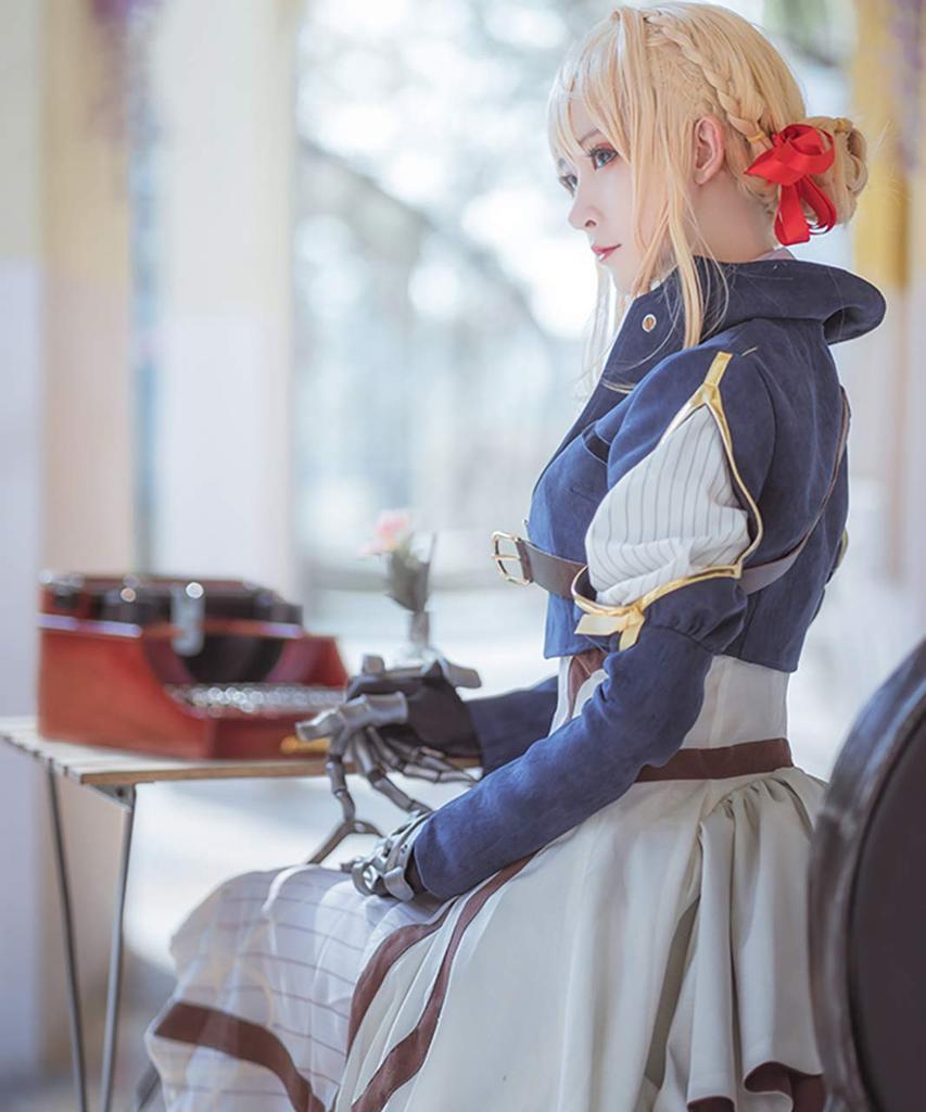 Платье для косплея Violet Evergarden с париком [milky time]