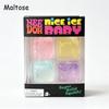 Maltose Needoh Nice Ice Squish Cube Squeeze Toy Soft Slow Rebound Squeeze Stress Relief Non-toxic Pocket Decompression Toy Gift