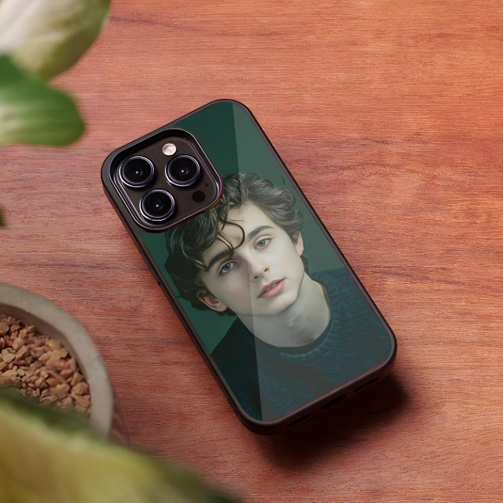 Timothee Chalamet Actor Phone Case for Iphone 16 15 14 13 Pro Max 12 11 Mini 7 8 Plus Se Xr X Xs Fundas Shell PC+TPU Cover