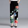 Casual Straight Leg Pants Spring High Waisted Floral Pants Women's Pants