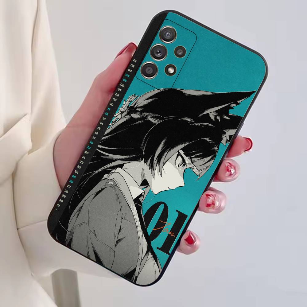 Чехол для телефона Hoshimi Miyabi из игры ZZZ для Samsung S25, S24, S21, S22, S23, S30, Ultra, S20, Plus, Fe, Lite, Note, 10, Черная крышка