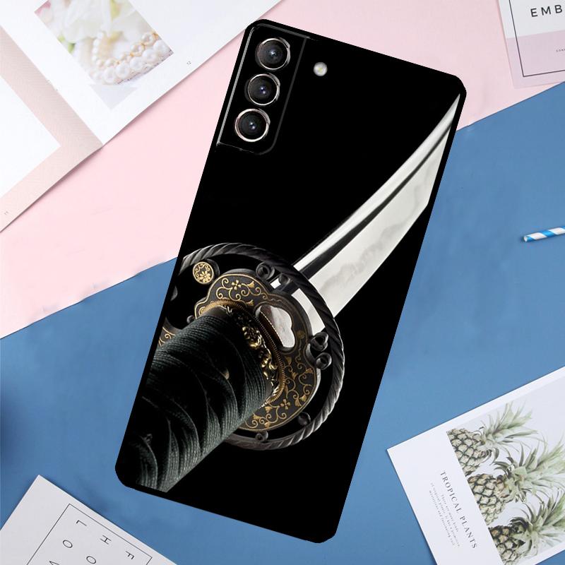 Чехол-катана самурая для Японии для Samsung Galaxy S25 Ultra S24 S23 S22 S21 Ultra S9 S10 Plus S23 FE S25 FE Задняя крышка
