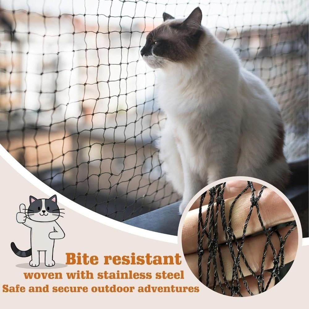 Plastic Pet Balcony Protective Net Bite Resistant Cat Safety Net Cat Window Sill Fence Patio