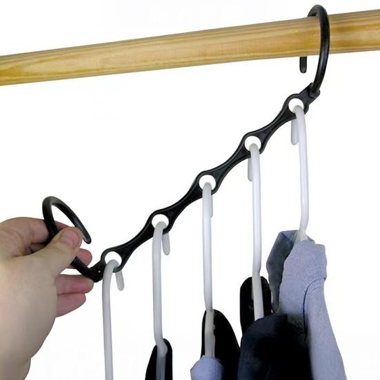 8 шт. вешалок для одежды с поворотным крючком на 360 градусов, с высокой грузоподъемностью, складные вешалки