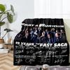 Fast & Furious Theme Printed Blanket - Perfect for Couch, Bed, Travel & Outdoor Use | Machine Washable, Cozy & Durable.