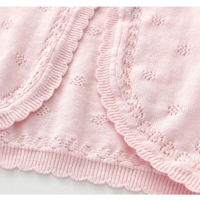And Autumn Childrens Spring Wear Girls Knitted Cardigan Coat Fine Wool Round Neck Thin Childrens Sweater
