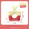 RosyPosy soft furnishings, afternoon tea series plush doll pendant, creative DIY pearl velvet bag pendant