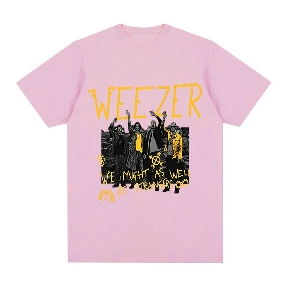 Weezer 2026 Band tour T-shirt Cotton New Albums Pre-Release Graphic Print Tees Fashion Women Men Casual Round Neck Tops Summer