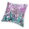 Sakura In The Wind Square Pillowcase Polyester Linen Velvet Creative Zip Decor Throw Pillow Case Sofa Cushion Cover 18"