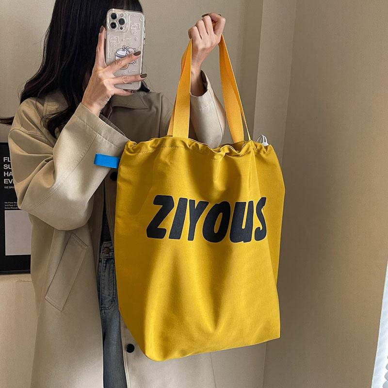 Женская сумка Большая вместительная сумка через плечо с буквенным принтом Большая сумка