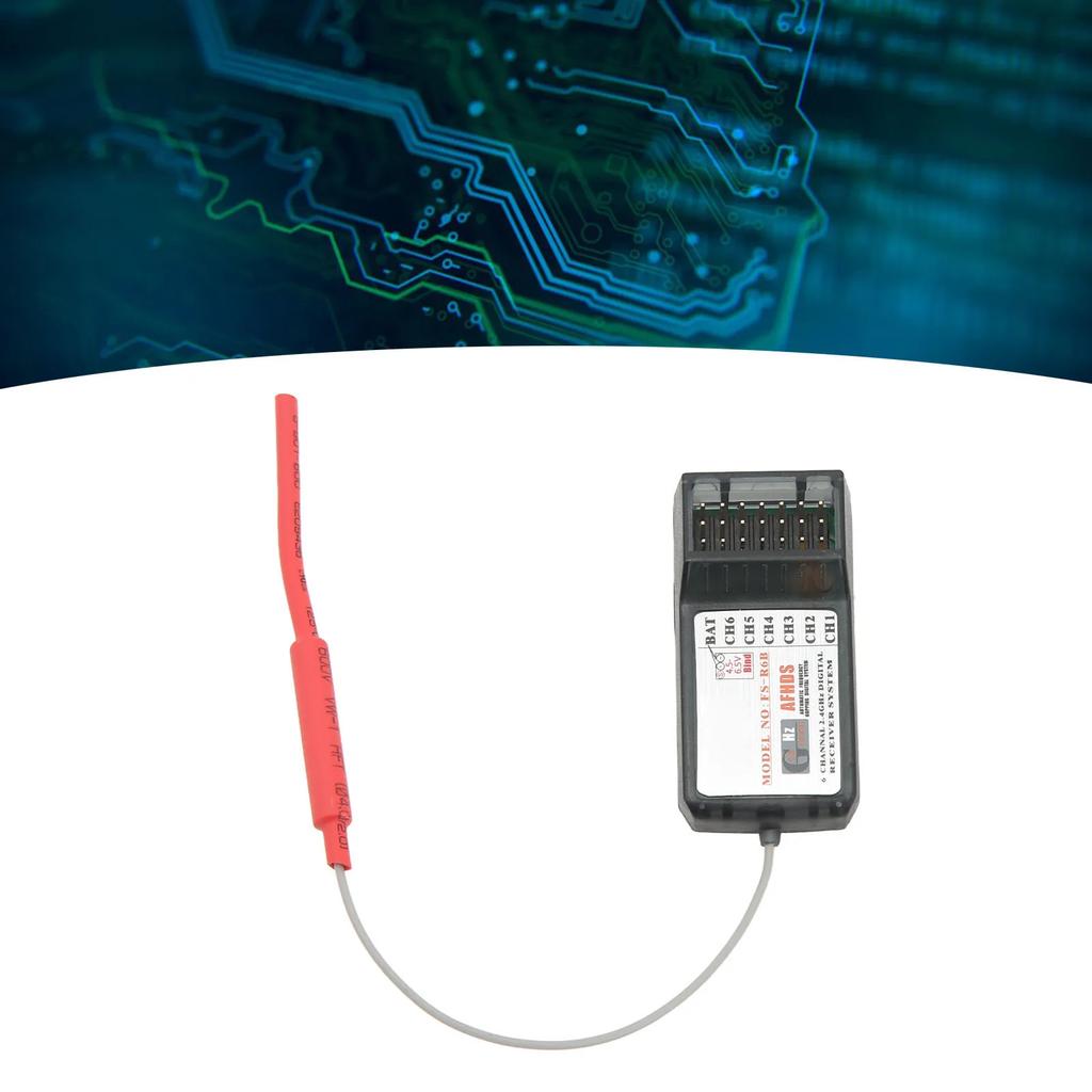 FS R6B 2.4Ghz 6CH RC Receiver for FlySky I6 I10 TH9X FS CT6B FS T6 RC Transmitter Replacement Receiver
