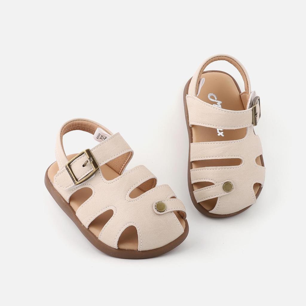 Мягкие туфельки-принцессы для малышей - Стильные закрытые сандалии для первых шагов (1 год)