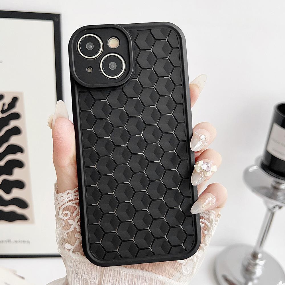 Полый чехол для телефона для iPhone 11 12 13 14 15 Pro Max 15 Plus 12 13 14 15 Pro Полый Дышащий Мягкий Резиновый Мобильный