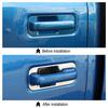 Chrome Exterior Door Handle Bowl Trim Cover Decor for Ford F150 2015- 4Door