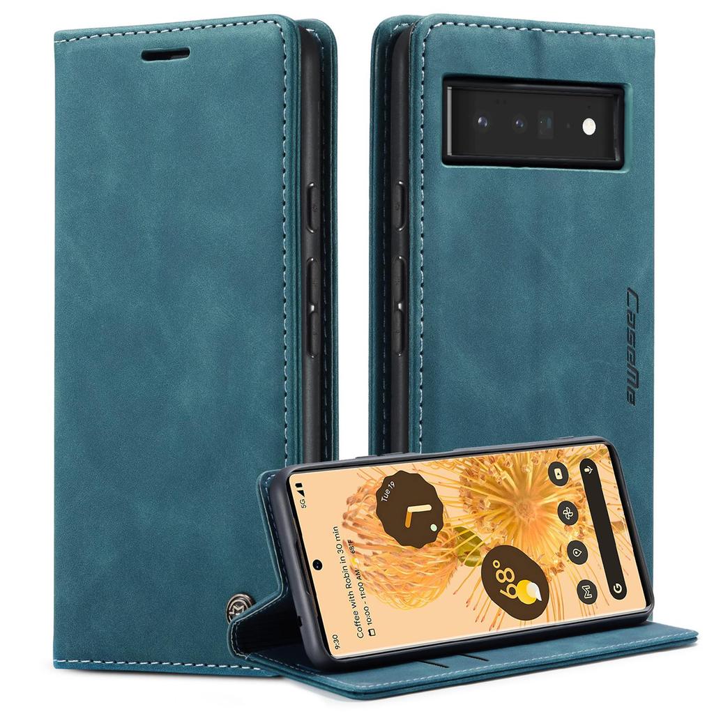 Кожаный чехол-книжка для Google Pixel 8 Pro/9: Противоударный, Слот для карт, Защитный чехол