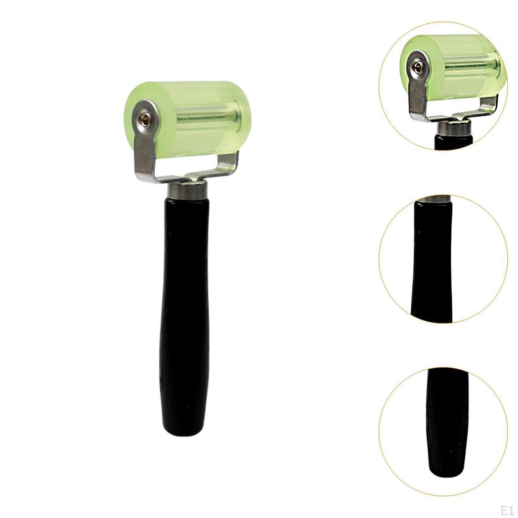 Многофункциональный валик с силиконовым колесом и деревянной ручкой для покраски