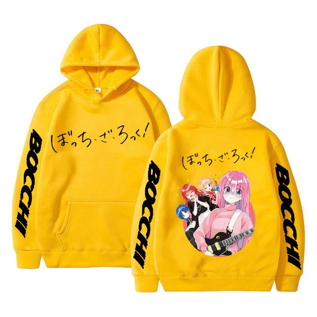 Funny Anime Bocchi The Rock Graphic Unisex Hoodie Manga Men Women Sweatshirt Hitori Gotoh Yamada Ryo Kita Ikuyo Ijichi Nijika Hoodies