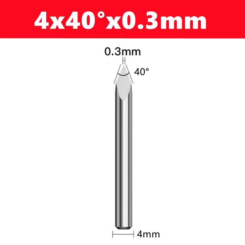 Фреза ЧПУ 3-гранная пирамидальная гравировальная 4мм/6мм хвостовик твердосплавная концевая фреза 20,30,40,45,60,90 градусов фреза ЧПУ